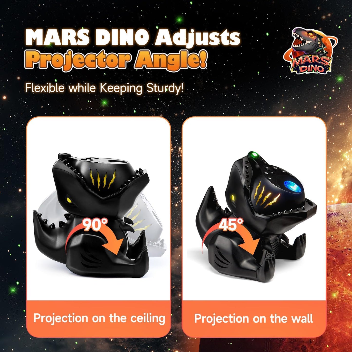 Dinosaur Baby Sound Machine Night Light Projector, 22 White Noise Machine Baby 5.3 Bluetooth Speaker, 196Color Remote Control | Toddler Night Light for Kids, Boy Gift Dinosaur Decor Galaxy Light