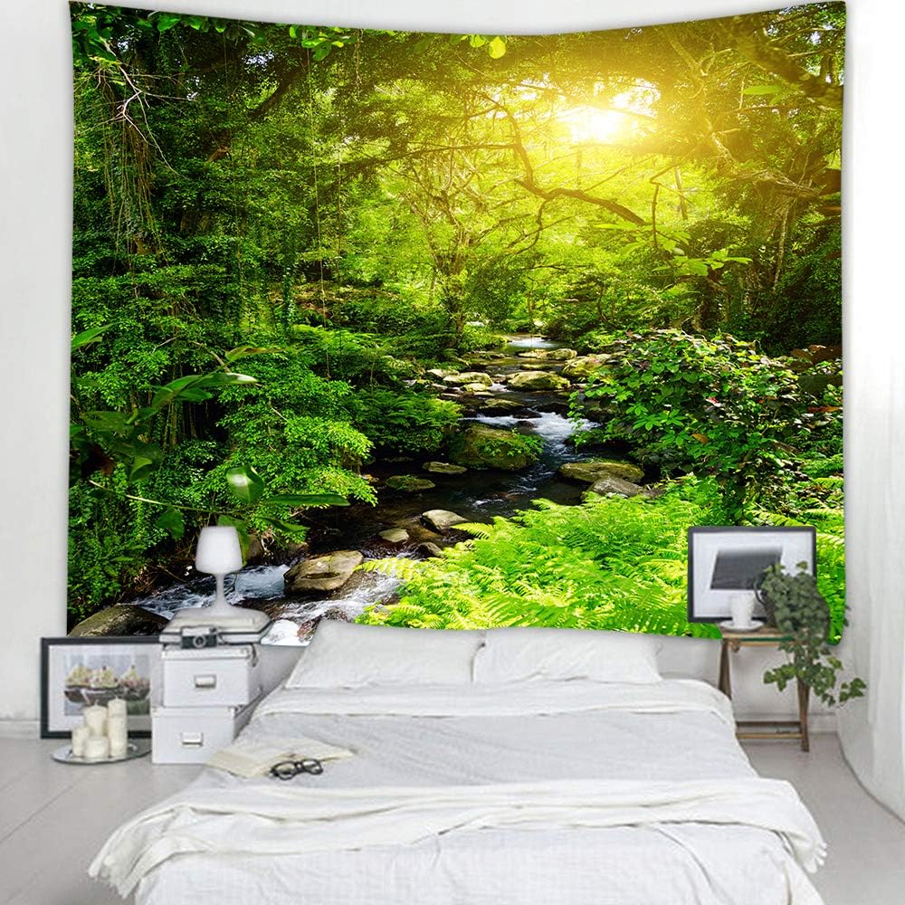Llamazing Forest Tapestry - Magic Landscape for Living Room & Bedroom (78''L60''W)