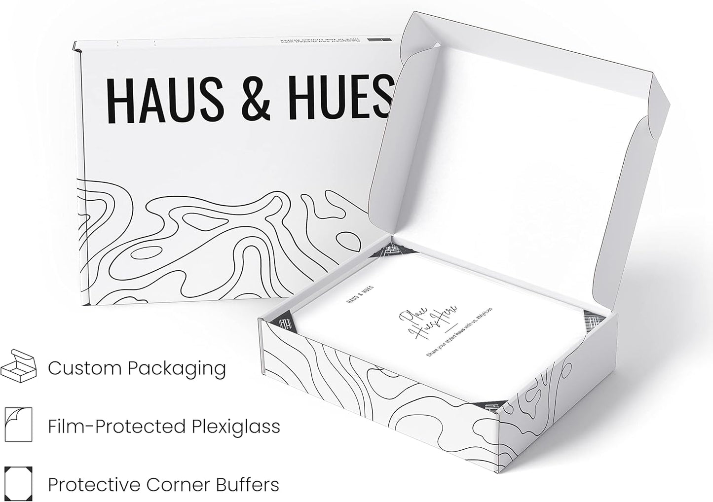 HAUS AND HUES 11x17 White Metal Picture Frames - Features Premium Aluminum, Vertical & Horizontal Hang, Shatterproof Plexiglass - Perfect for Home, Room, Office (11x17 in, White, Set of 15)