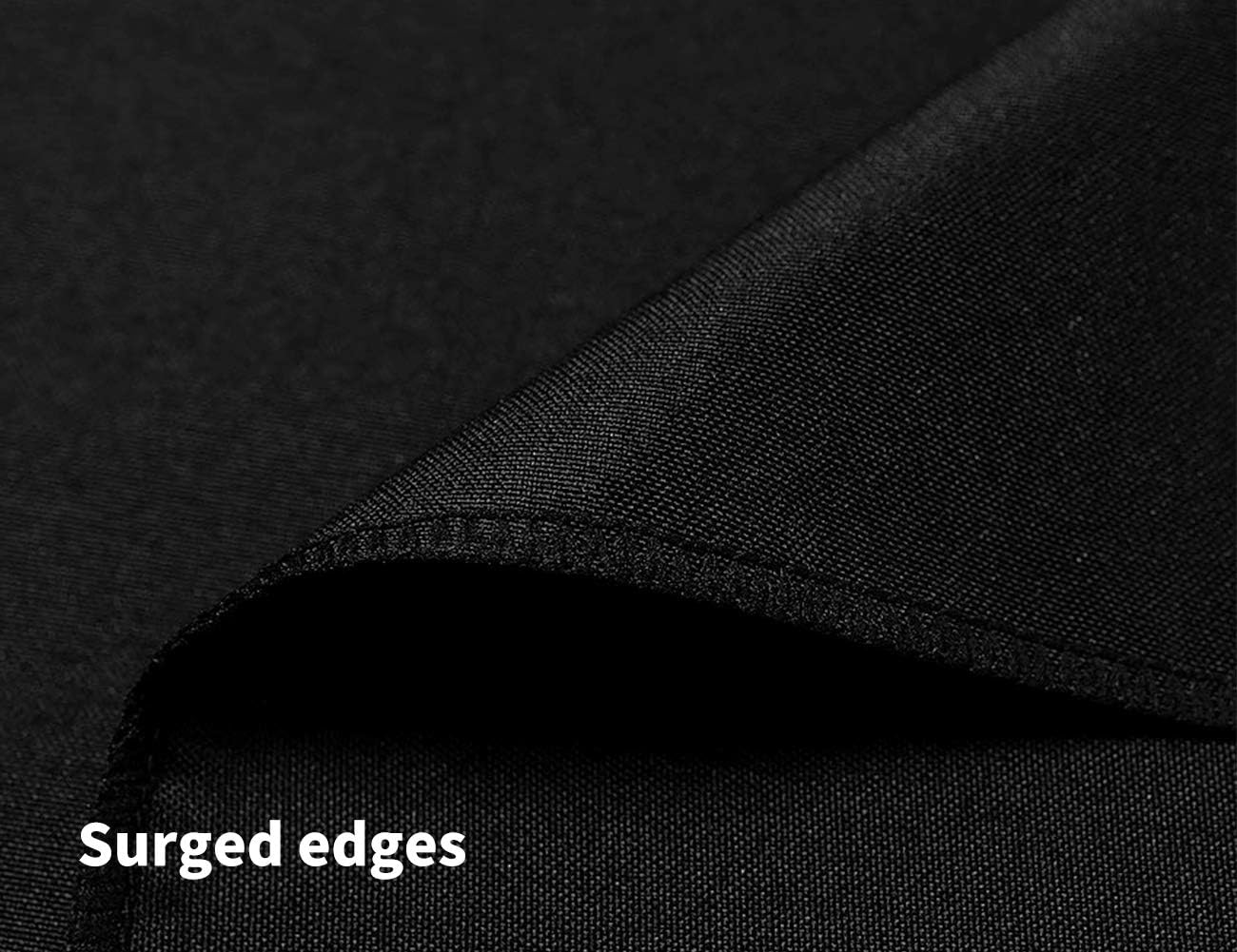 Surmente Black Square Tablecloth-52x52 Inch Table Cloth for Small Square Tables,Washable Polyester Table Cover for Weddings, Banquets, or Restaurants