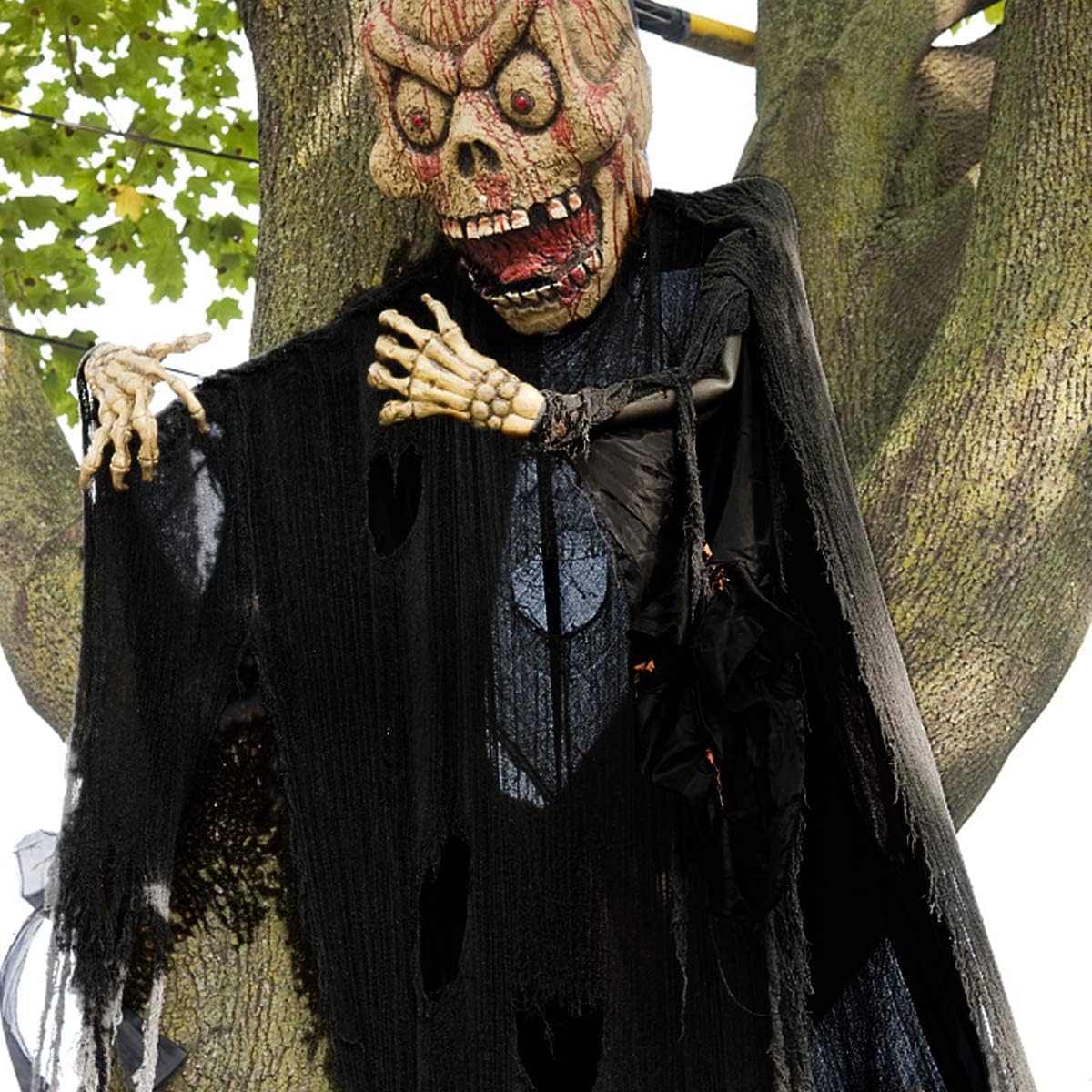 Biubee 5Pcs Halloween Black Creepy Cloth - Spooky Gauze Fabric Cloth for Haunted Horror House Halloween Party Doorway Outdoors Decoration (30" × 72")