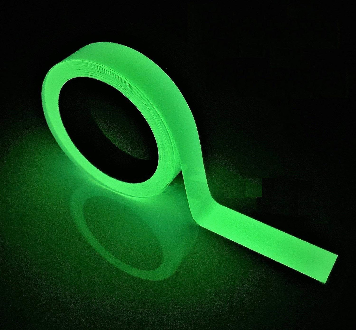 Glow in The Dark Tape - 33 FT X 0.5 Inch Luminous Photoluminescent/Luminescent Emergency Roll Safety Egress Markers Stairs, Walls, Steps, Exit Sign. Glowing Pro Theatre Stage Floor