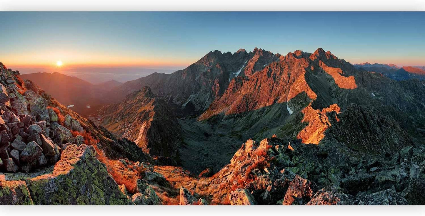 artgeist Wall Mural Landscape 216x98 in - XXL Non-Woven Corner Wallpaper Fleece Angle Wall Decor Photo Print Picture Image Design Modern Sun Nature Mountains c-B-0471-a-a