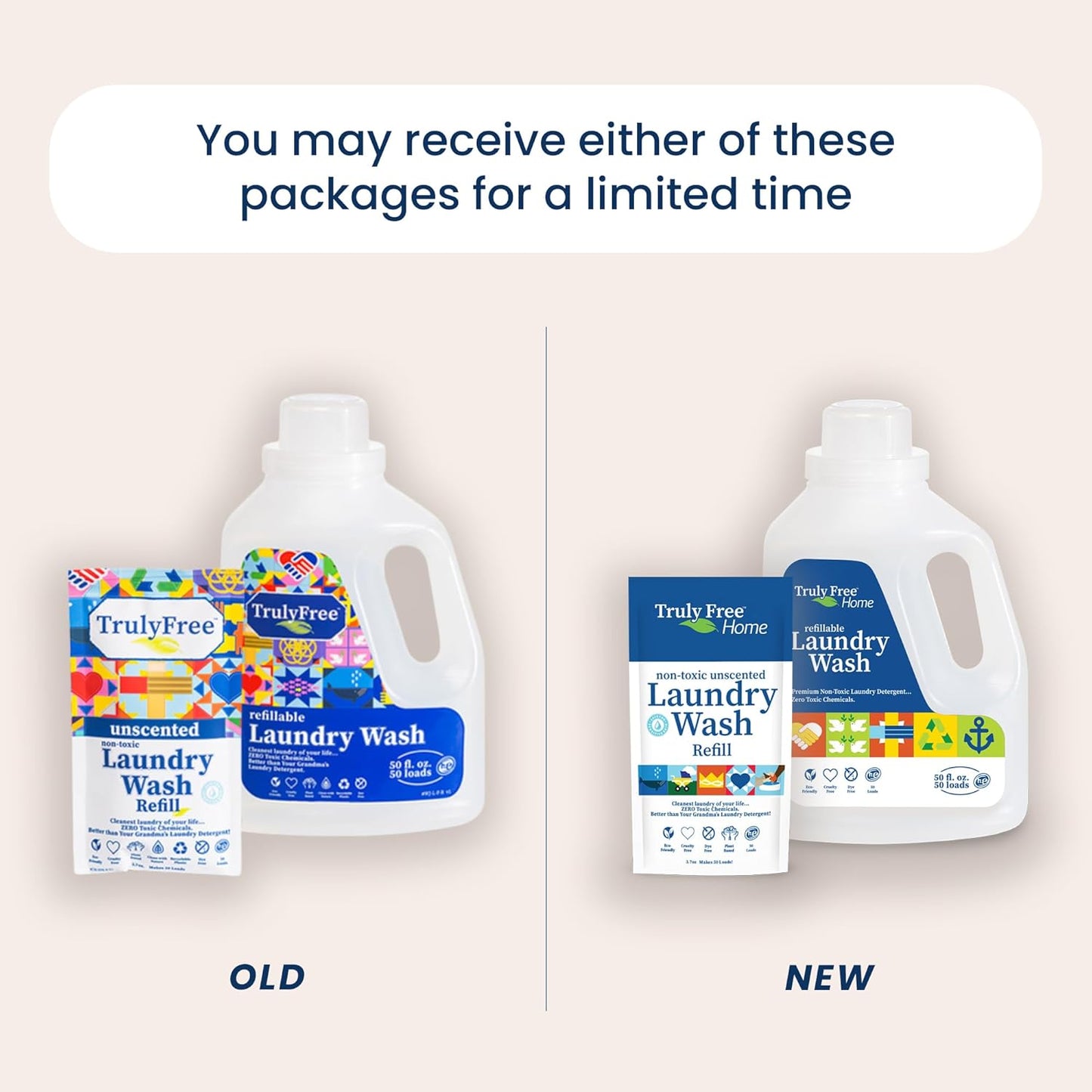 Laundry Wash Detergent for Sensitive Skin, Gentle & Safe for Baby Clothes | Plant-Based, Natural Ingredients | Unscented | Include 1 Refillable Bottle (150 Loads)