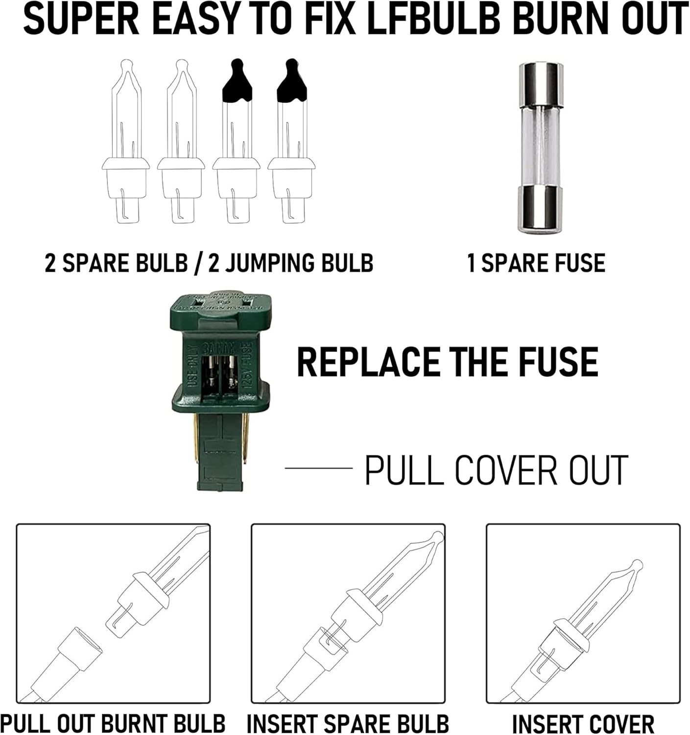 Dazzle Bright Christmas Lights, 60FT 300 Count Incandescent Waterproof Mini String Lights Plug in, Connectable Christmas Decorations for Outdoor Home Party Garden Yard, Multi-Colored