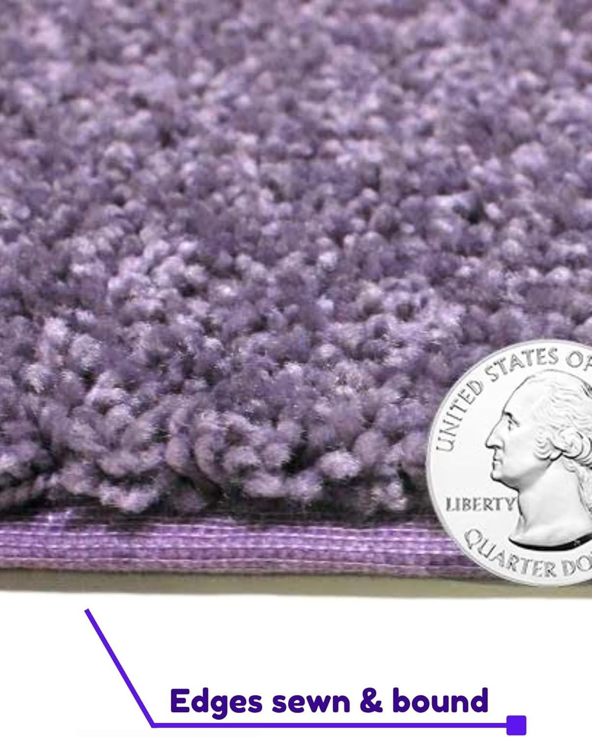 KOECKRITZ Soft and Colorful Kids Classroom Area Rugs (Passes Flammability Pill Test) Many Sizes and Bright Colors to Select from (6' x 8', Lavender)