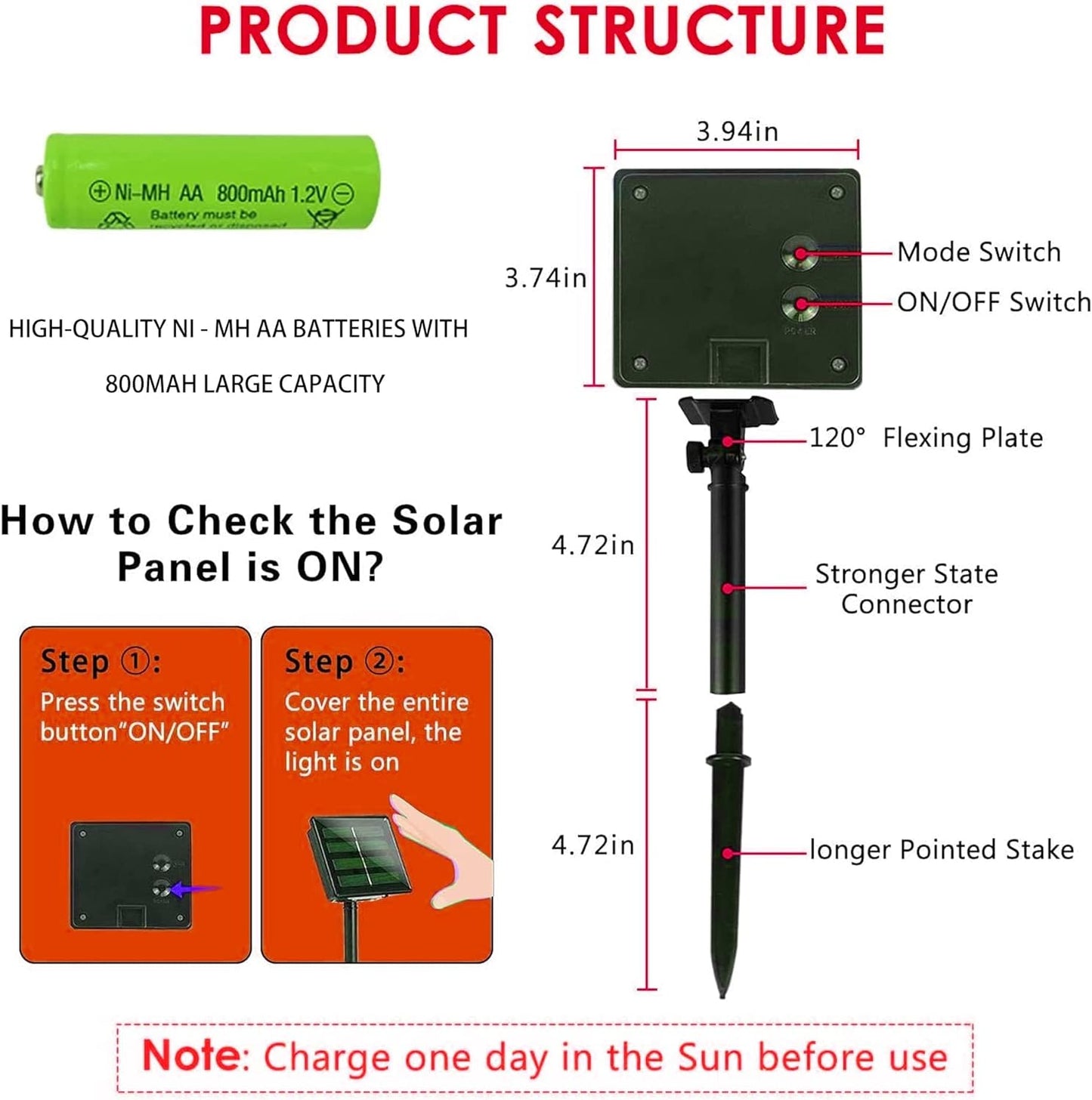 Dazzle Bright 2 Pack Solar String Lights Outdoor, Total 80FT 240LED St. Patrick's Day Waterproof Fairy Lights 8 Modes, Copper Wire Lights for Christmas Patio Party Yard Decoration (Green)