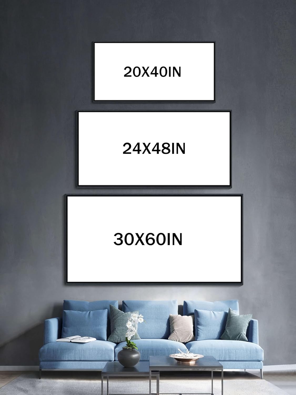 Framed Wall Art for Bedroom Large Abstract Wall Art Wall Pictures for Living Room Canvas Wall Art for Living Room Bathroom Decor 30x60 Inches