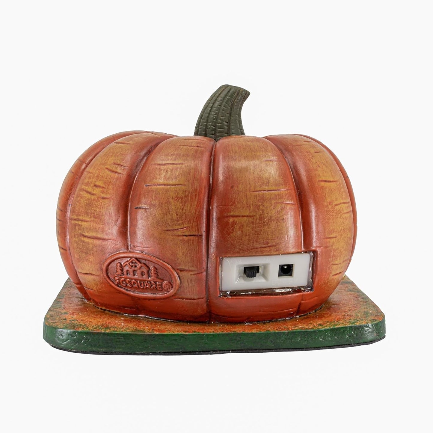 Gourd Gathering Ghouls Pumpkin Theme Spooky Halloween Village Porcelain Colorful LED Lights 7.75" x 6" x 5.75"