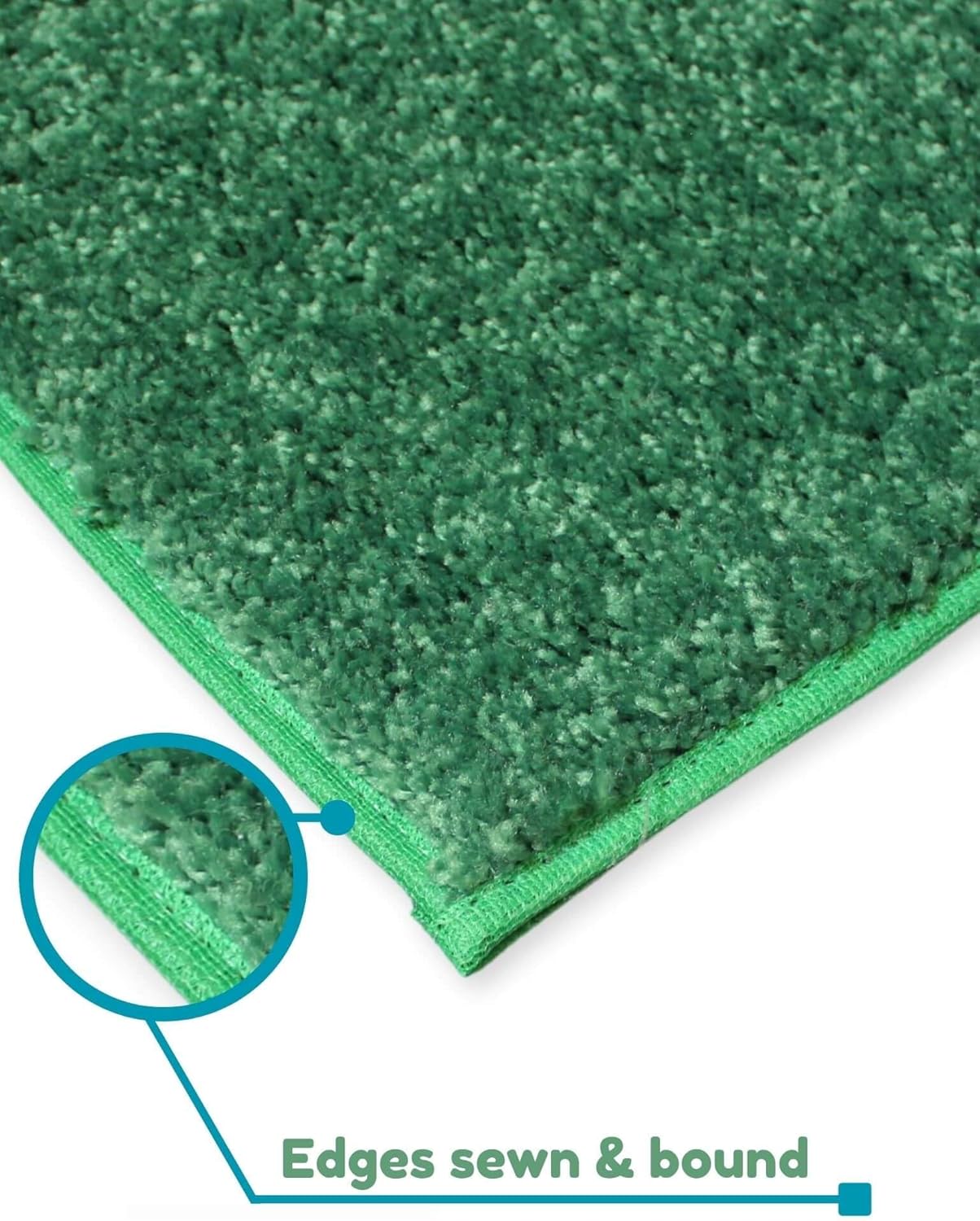 KOECKRITZ Soft and Colorful Kids Classroom Area Rugs (Passes Flammability Pill Test) Many Sizes and Bright Colors to Select from (10' x 10', Froggy)