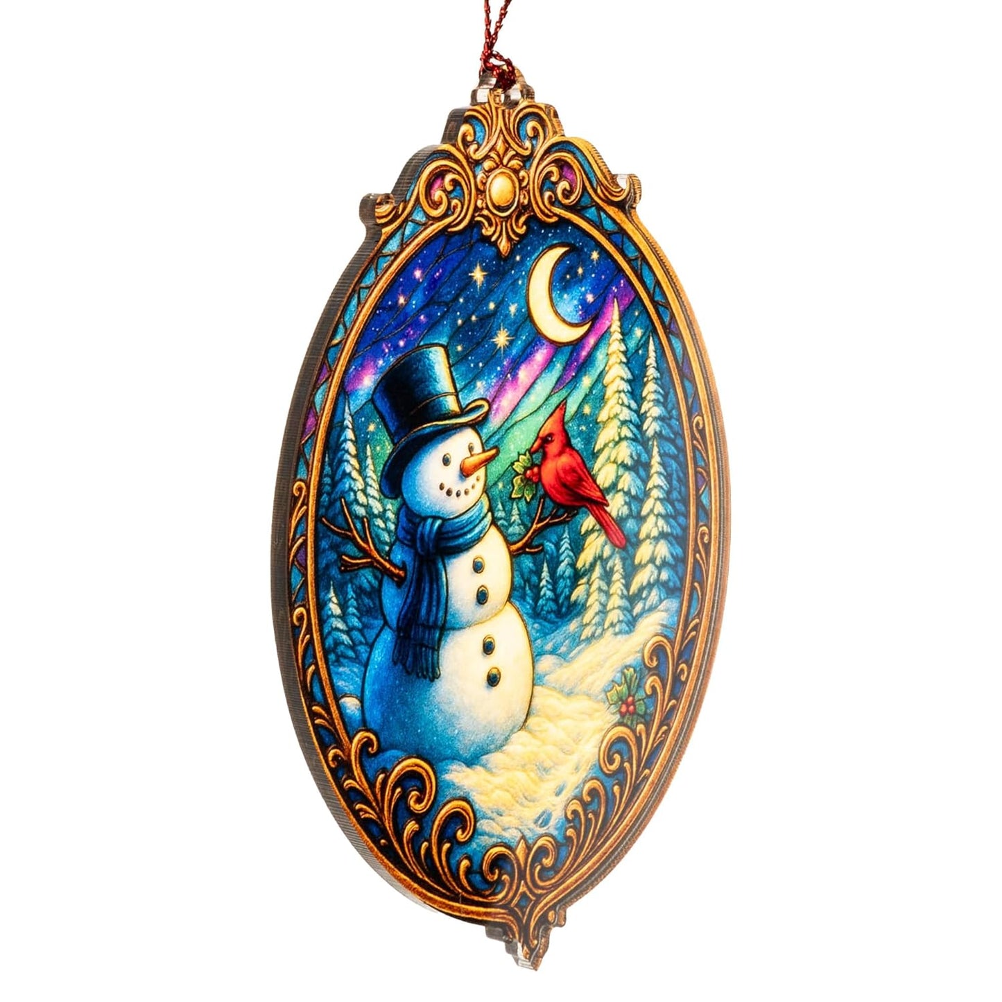 Christmas ornament 2025, snowman ornaments for christmas tree, xmas ornament, acrylic christmas ornaments, Snowman Decoration, Suncatcher Effect stained glass window hanging, car hanging