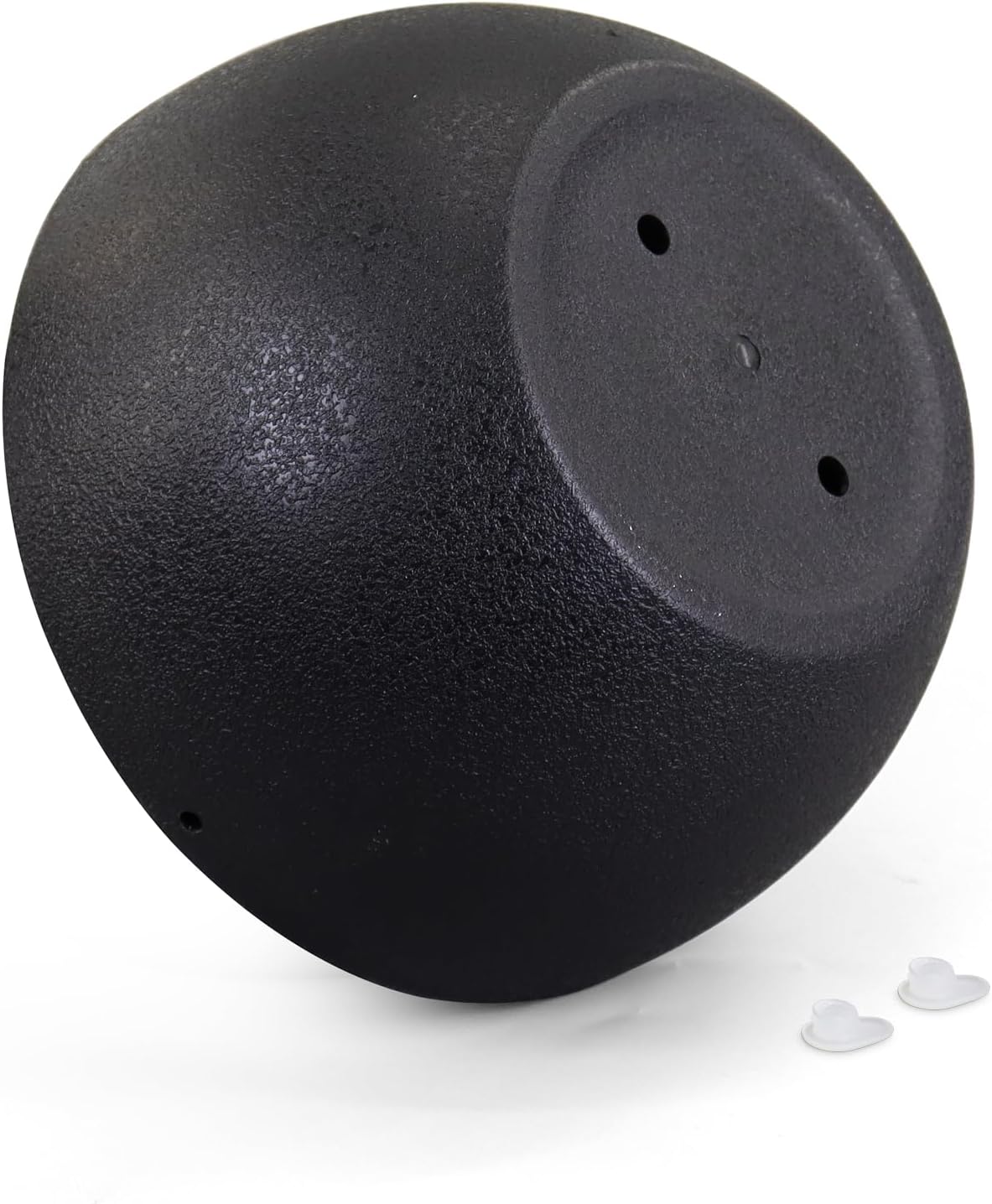 8 inch Small Hanging Planters Plant Pots for Indoor Outdoor Plants, 2 Pack Hanging Flower Pots with Drainage Holes and Chain for Garden Porch, Plastic Hanging Baskets for House Plants, Black