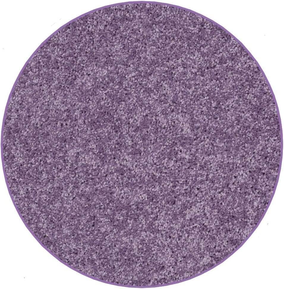 KOECKRITZ Soft and Colorful Kids Classroom Area Rugs (Passes Flammability Pill Test) Many Sizes and Bright Colors to Select from (10' Round, Lavender)