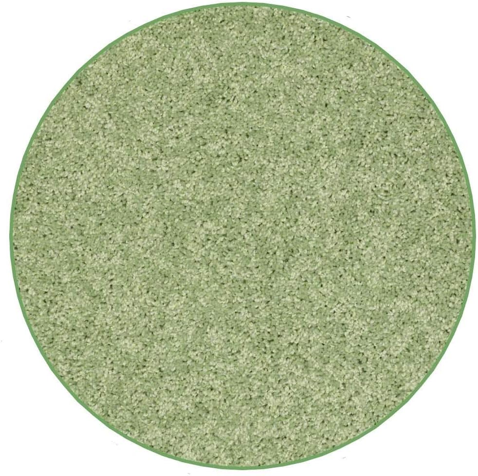 KOECKRITZ Soft and Colorful Kids Classroom Area Rugs (Passes Flammability Pill Test) Many Sizes and Bright Colors to Select from (8' Round, Lime)