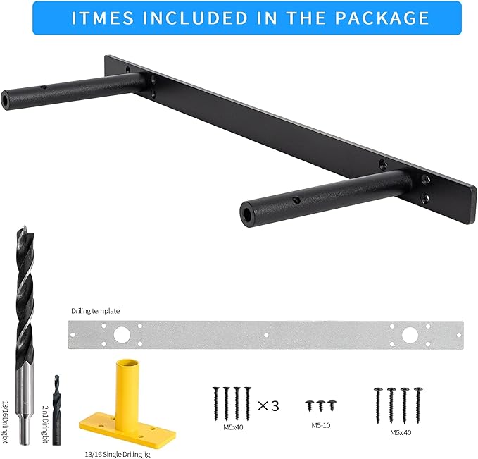 Hidden Shelf Brackets ， Floating Shelf Bracket (22 inch +Ease Kit （New）)