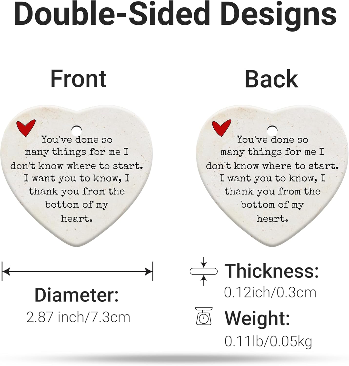 Friendship Gifts for Women, Best Friend, Funny, Work Besties, Sister, Friend Ornaments for Women, Ceramic Christmas Ornaments (Friend 1)