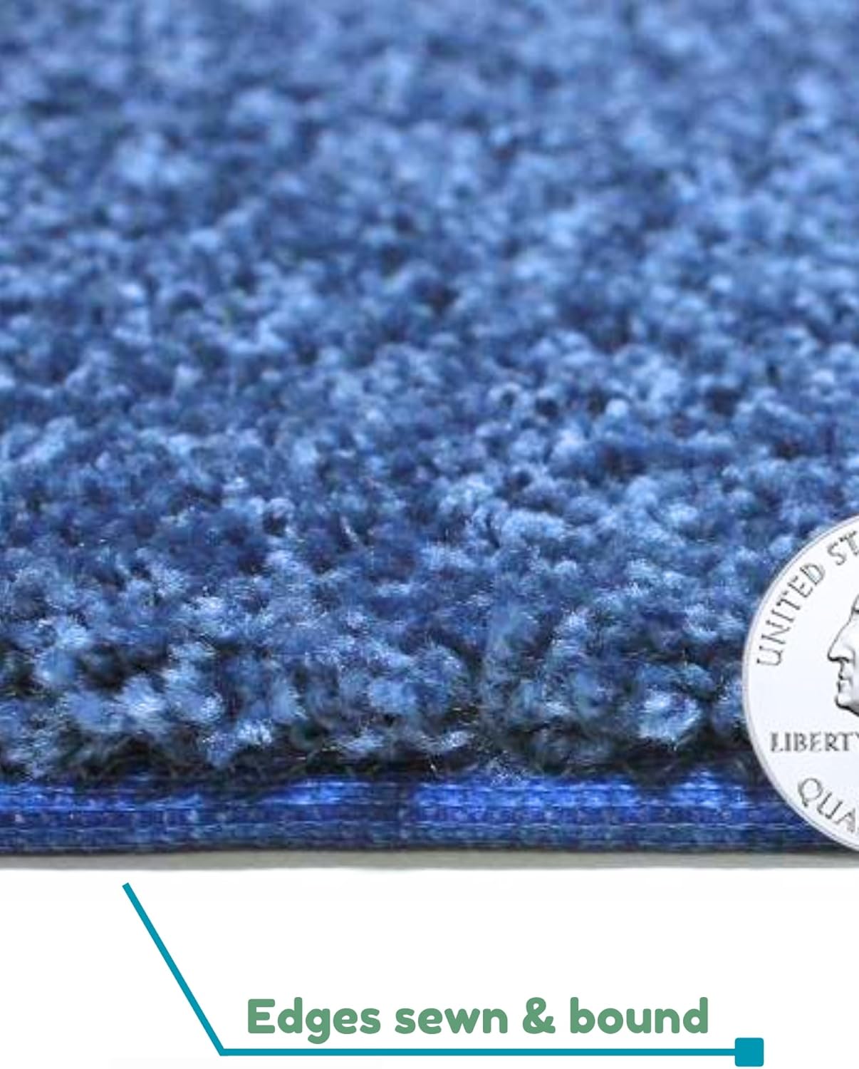 KOECKRITZ Soft and Colorful Kids Classroom Area Rugs (Passes Flammability Pill Test) Many Sizes and Bright Colors to Select from (7' x 9', Royal)