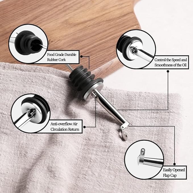 Sweejar Ceramic Olive Oil Dispenser Bottle, 20 Oz Relief Opaque Oil Cruet Protects Oil To Reduce Oxidation, Suitable for Storage Oil, Vinegar, Soy Sauce, Coffee Syrup, Liquids, Set of 1 (Light Blue)