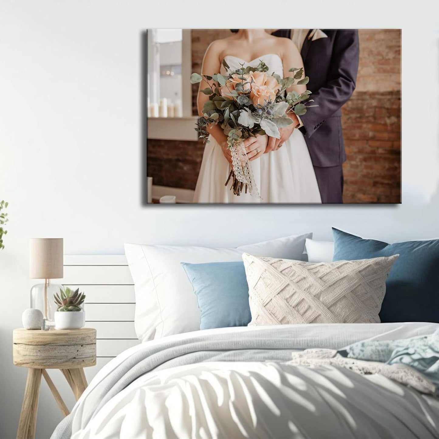 Laoife Custom Canvas Prints with Your Photos 24"x18", Canvas Photo Prints Custom, Personalized Canvas Wall Art for Office Home Bedroom Living Room Wall Decor, Gift for Father's Day Birthday Wedding