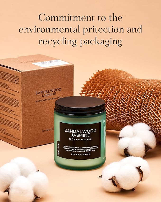 M&SENSE Woody Blush - Rose Vetiver Scented Candles 7.05oz 50 Hour Long Lasting Burn Non Toxic Natural Luxury Candle Gifts for Women，Aromatherapy Gifts for Relaxing Spa