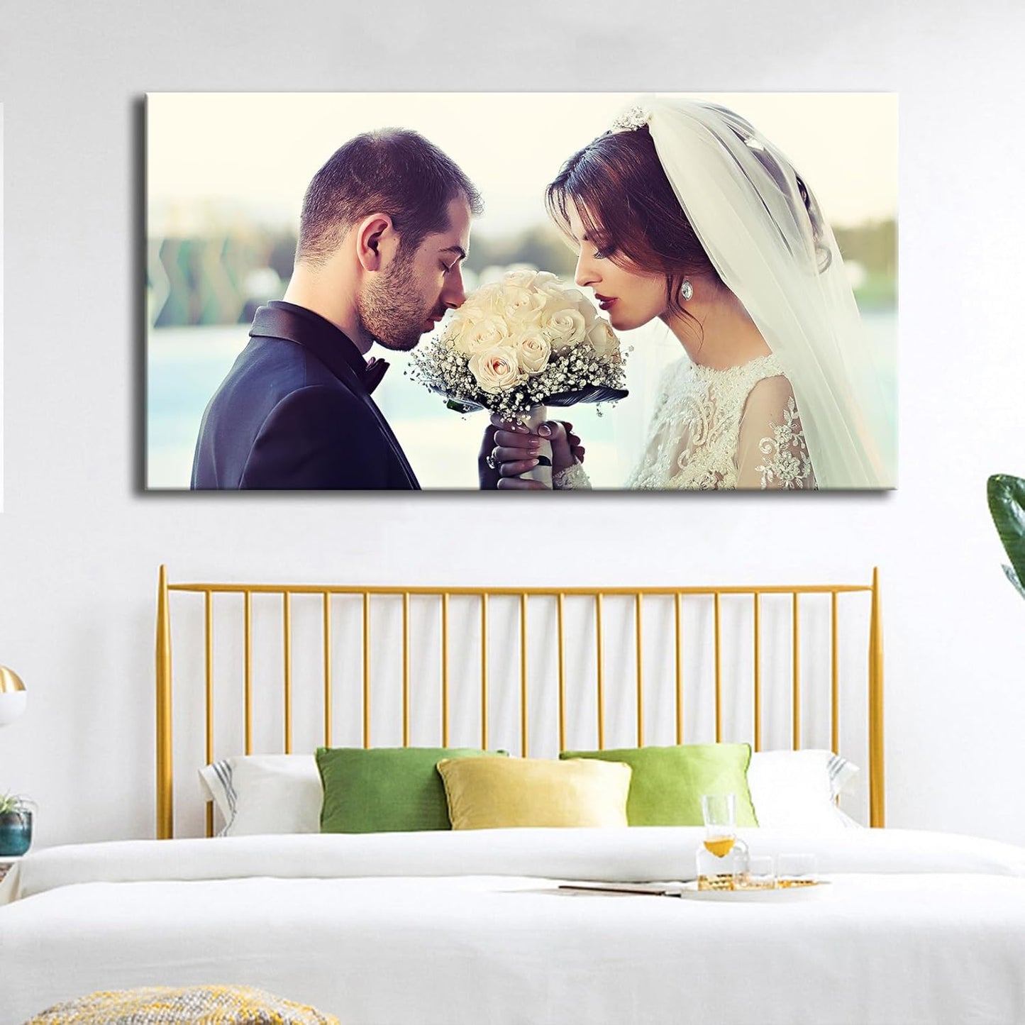 Laoife Custom Canvas Prints with Your Photos 46"x24", Canvas Photo Prints Custom, Personalized Canvas Wall Art for Office Home Bedroom Living Room Wall Decor, Gift for Father's Day Birthday Wedding