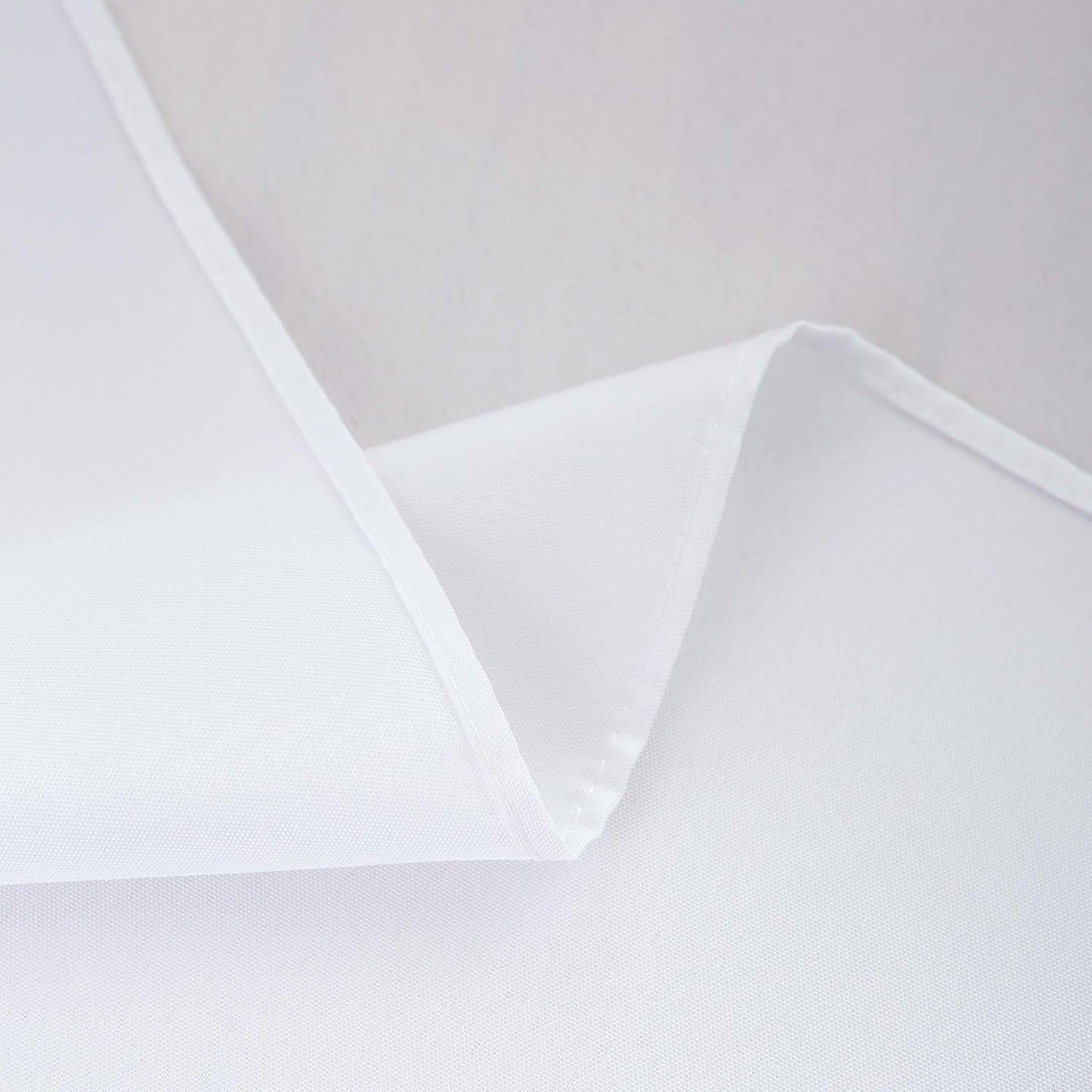 sancua 2 Pack Small Square Tablecloth 24 x 24 Inch White, Stain and Wrinkle Resistant Washable Polyester Table Cloth Decorative Solid Fabric Table Cover for Nightstand End Bedside Tables