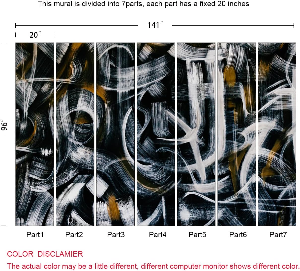 Abstract Art Wall Mural Fabric Texture Wallpaper for Bedroom Living Room (Not Peel n' Stick)