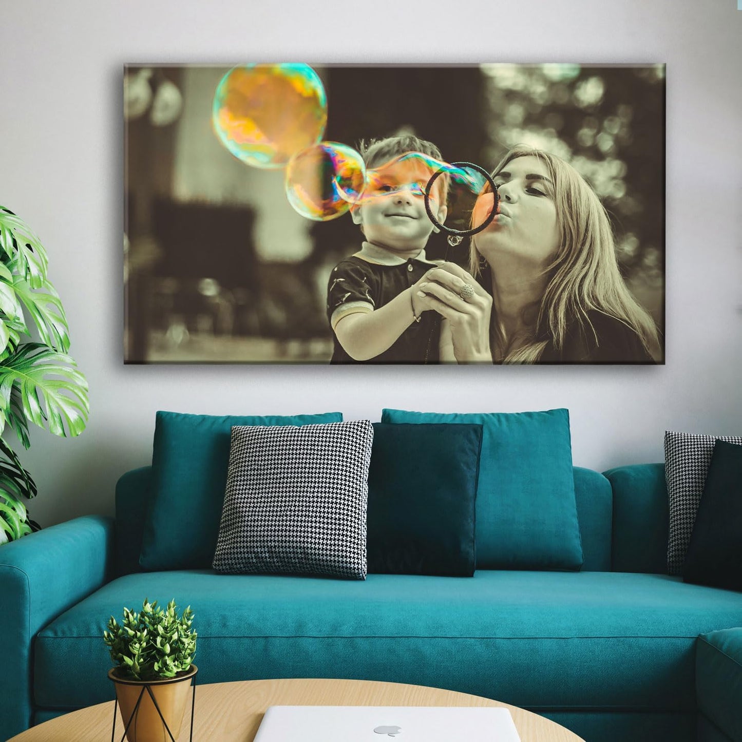 Laoife Custom Canvas Prints with Your Photos 32"x16" Wall Art, Custom photos on Canvas - Upload Your Image/Photo- Customizable photos, portraits and more, Ideal for Office, Living Room, Bedroom Wall Decor