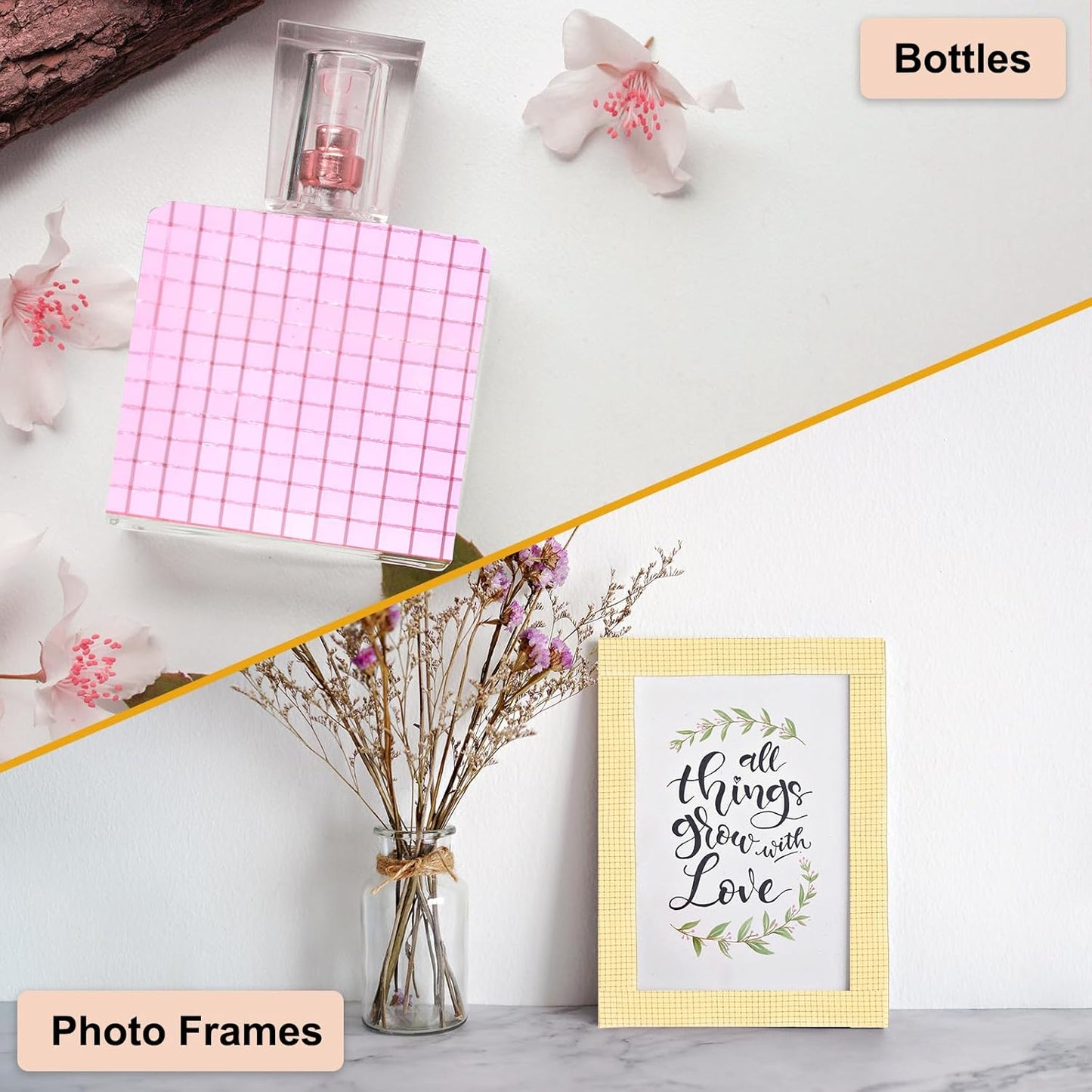 PATIKIL 5x5mm Self Adhesive Mirrors Mosaic Tiles, 3600 Pcs Square Mini Glass Mosaic Disco Tile Sticker for DIY Craft Disco Ball Party Decoration, Rose Red