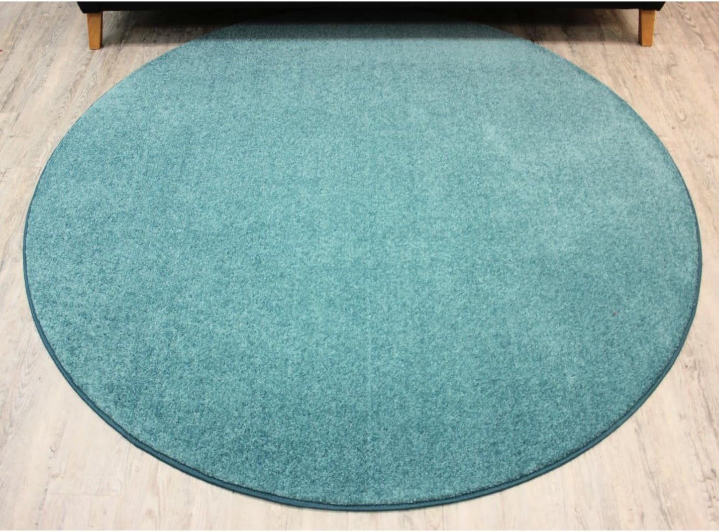 KOECKRITZ Soft and Colorful Kids Classroom Area Rugs (Passes Flammability Pill Test) Many Sizes and Bright Colors to Select from (8' Round, Surf)