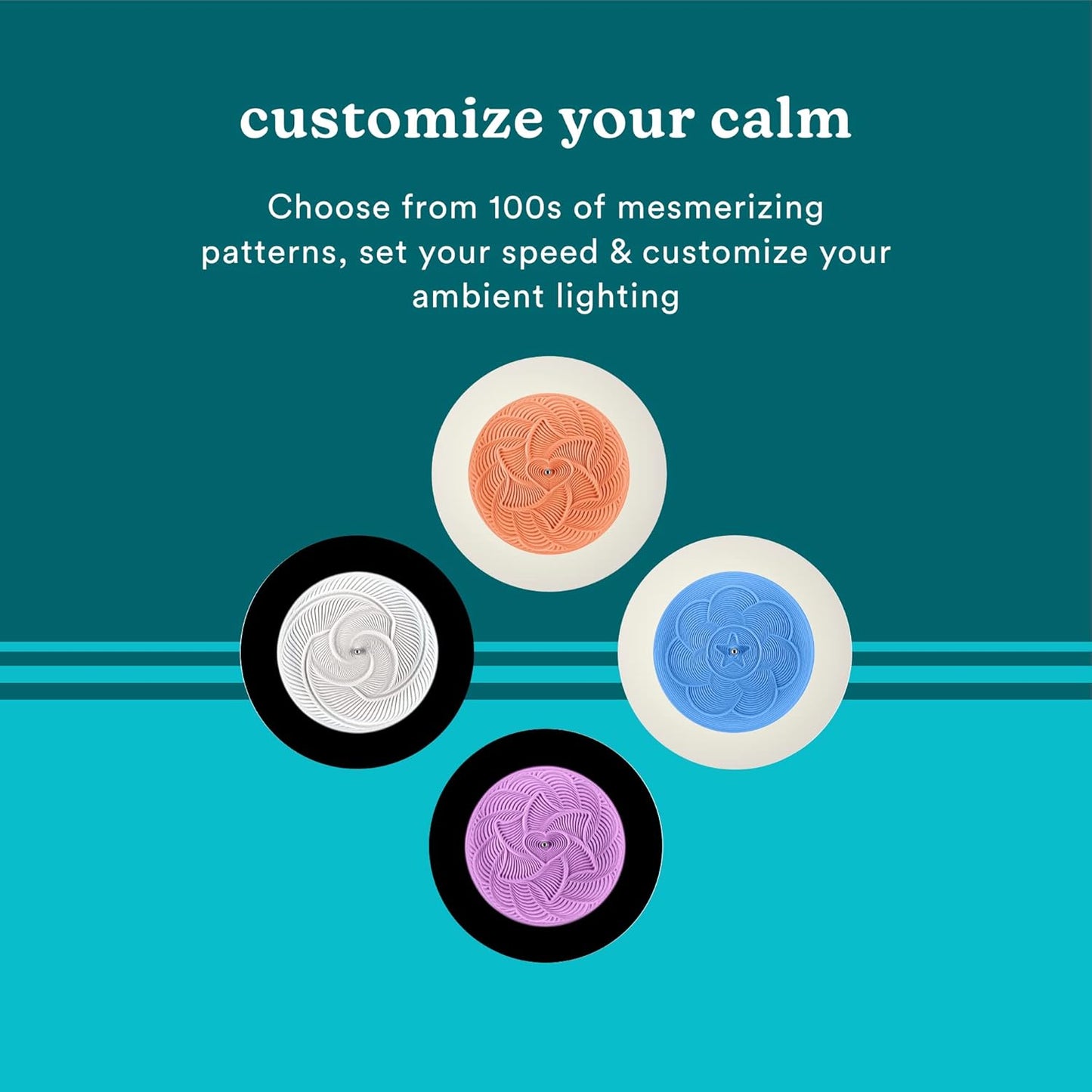 Homedics Drift Sandscape, Perpetual Motion Machine, Zen Garden, Meditation Accessories, Decorative Sandscape, Bluetooth, iOS, Android, by Homedics (16 Inch (Small), Cream)