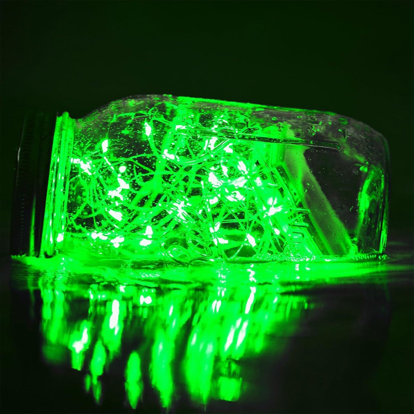 Halloween Decorations Green Fairy String Lights, Battery Operated with Timer, 2 Pack Total 33FT 100 Led Mini Battery Powered Christmas Twinkle Mason Jar Waterproof Firefly Lights DIY Party