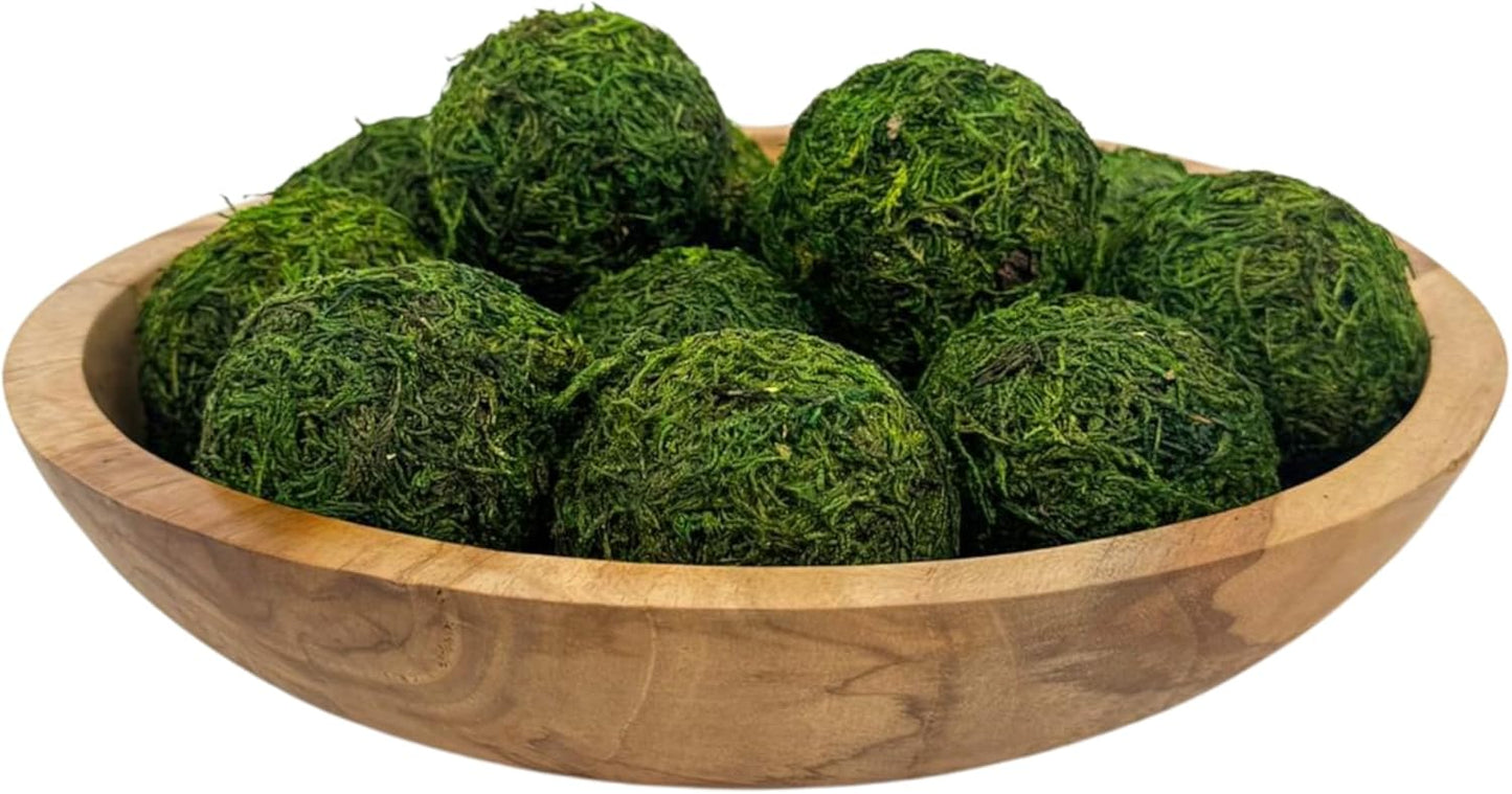 ANDALUCA Decorative Green Moss Balls Bowl Filler Orbs (Pure Moss)