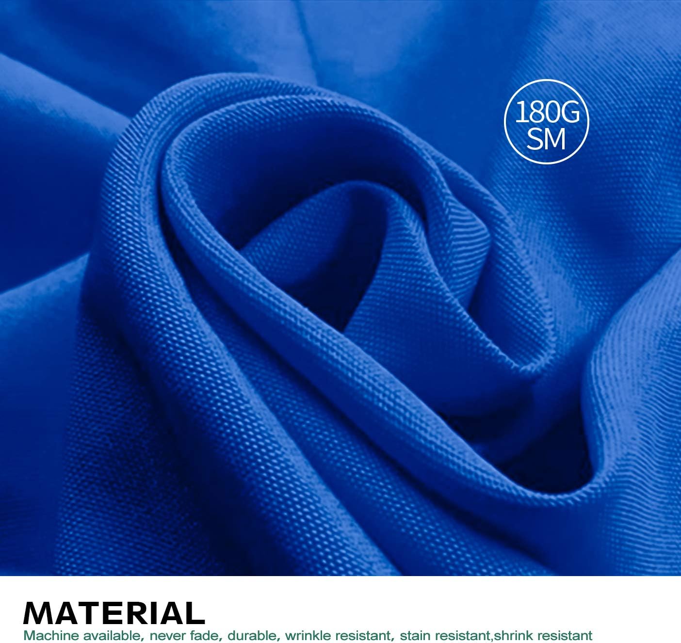 Surmente Blue Tablecloth 60 x 102-inch Rectangular Polyester Table Cloth for Weddings, Banquets, or Restaurants