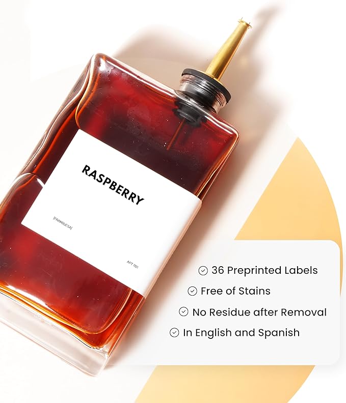 Olive Oil Dispenser for Kitchen, Cooking Oil and Vinegar Dispenser Set, Olive Oil Bottle, Soy sauce dispenser, coffee syrup bottles - 2 pcs, Black