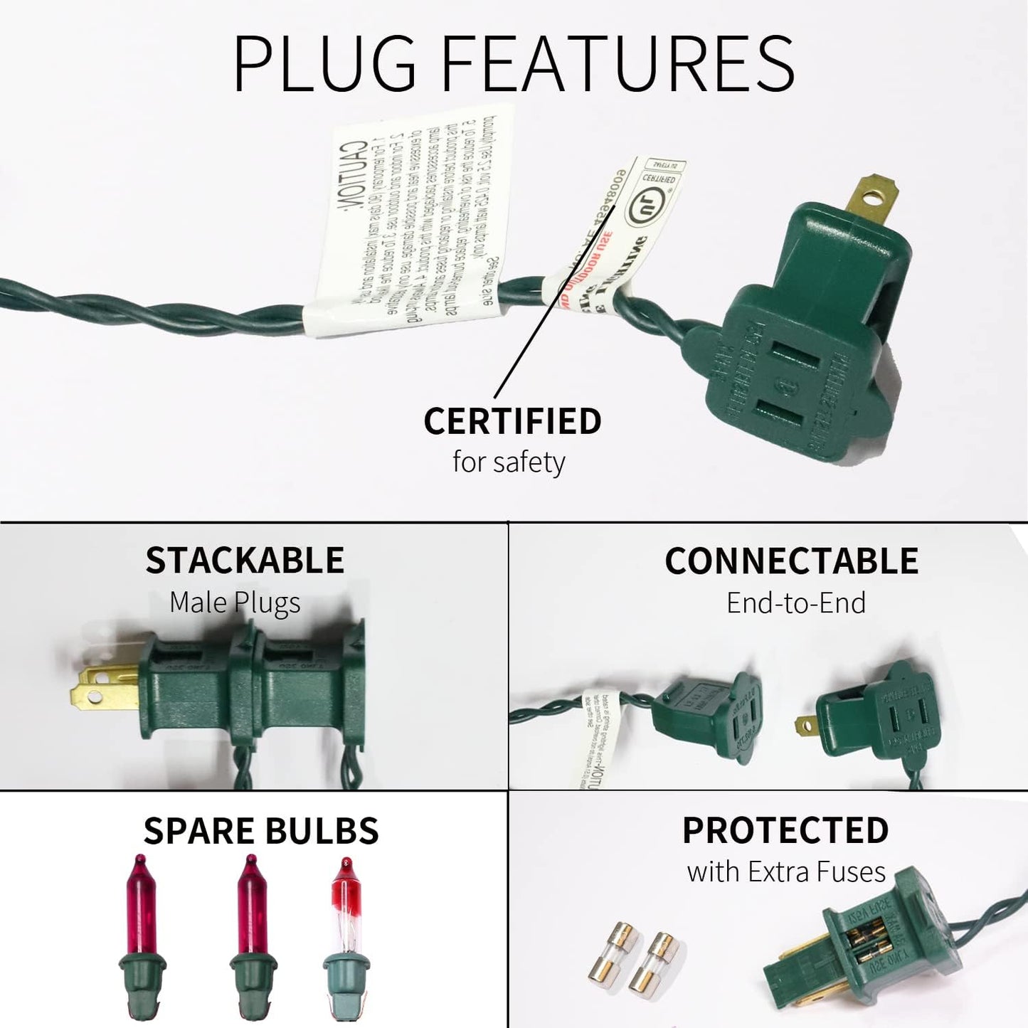 100LIGHTS PINK Extra-Bright With End Connectors Christmas Decorative Lights 5.98m UL Certified Mini String Light Set Waterproof for Home Garden Holiday Christmas Tree Party Patio Decor Wedding