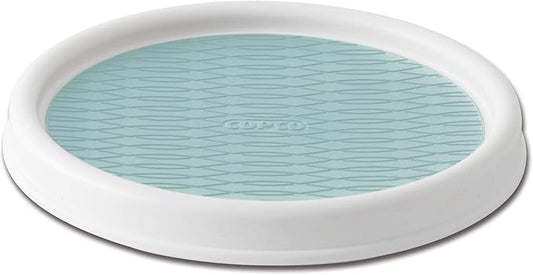Copco 9 Inch Lazy Susan, 9-Inch, White/Aqua,5234750