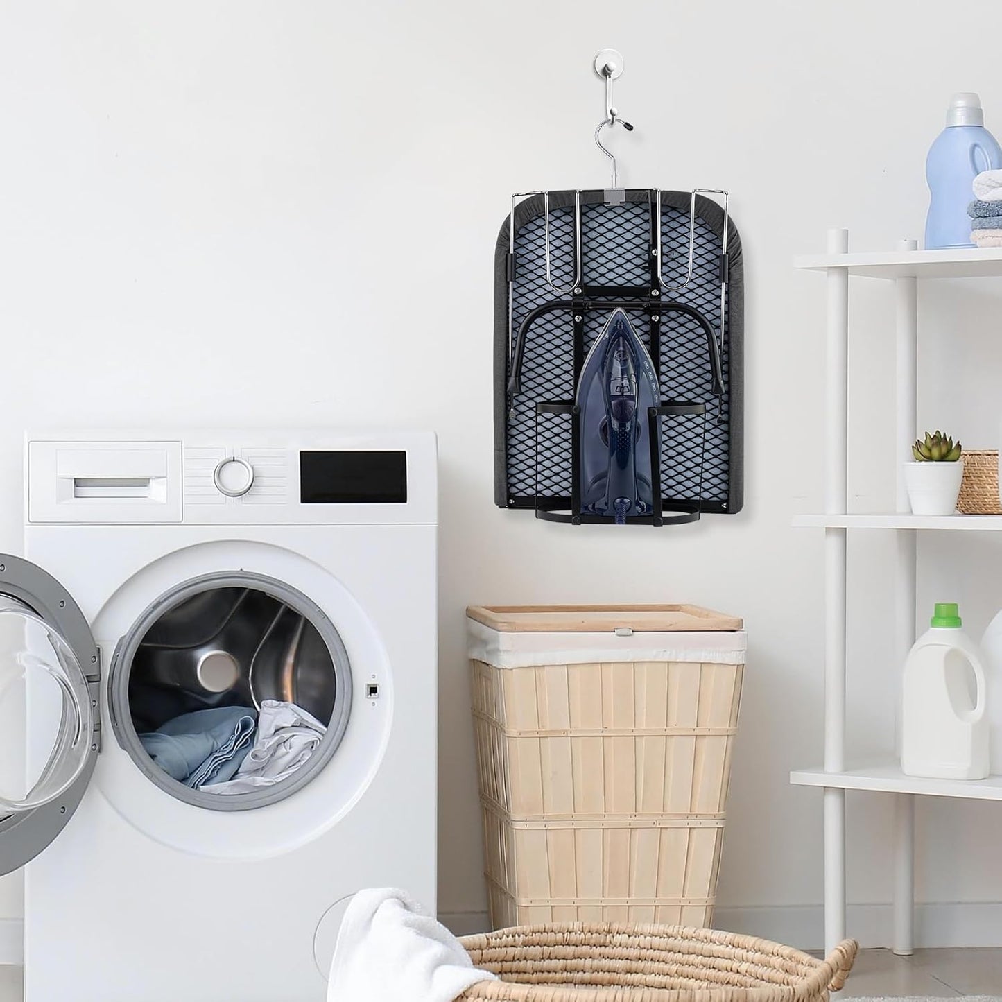 BiJun Small Ironing Board, Foldable Table Top Ompact Portable Mini Ironing Board w/Iron Rest, Set for Dorm Rooms, RVs, Travel Apartments Black