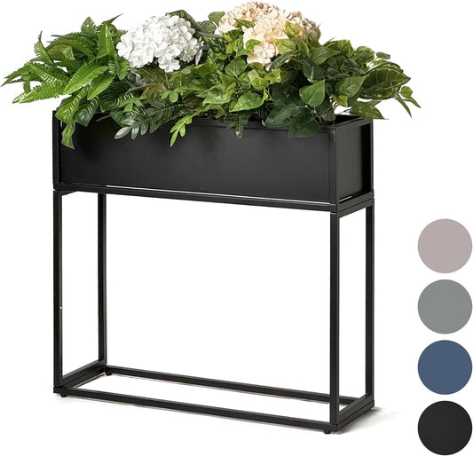 Cocoyard Elevated Planter Box - 28 Inch Durable Raised Garden Bed for Herbs and Flowers - Stylish Tall Rectangular Planter for Outdoor Plants & Backyard Gardening