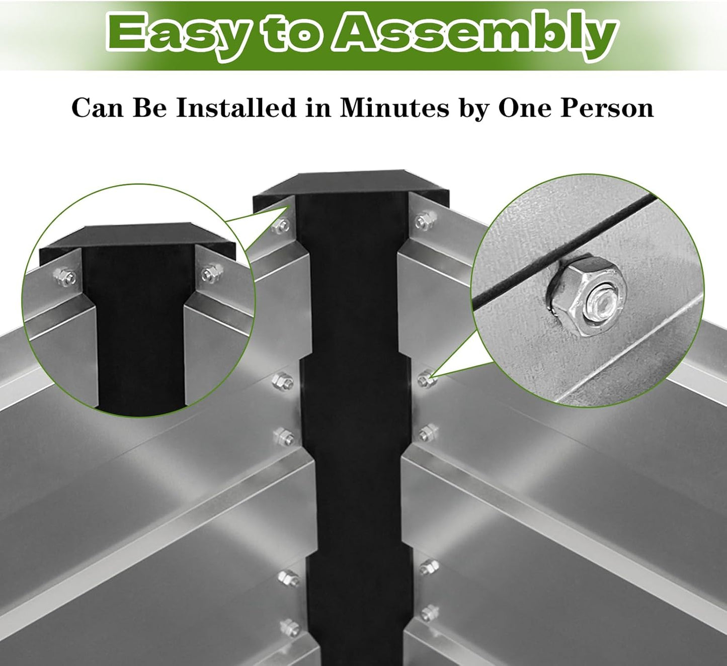 Galvanized Raised Garden Bed 6x3x2 Ft Outdoor Garden Planter Boxes Bottomless for Vegetables, Flowers, Herbs and Succulents Large Metal Raised Garden Bed (Sliver, 72''W×24''H×36''D)