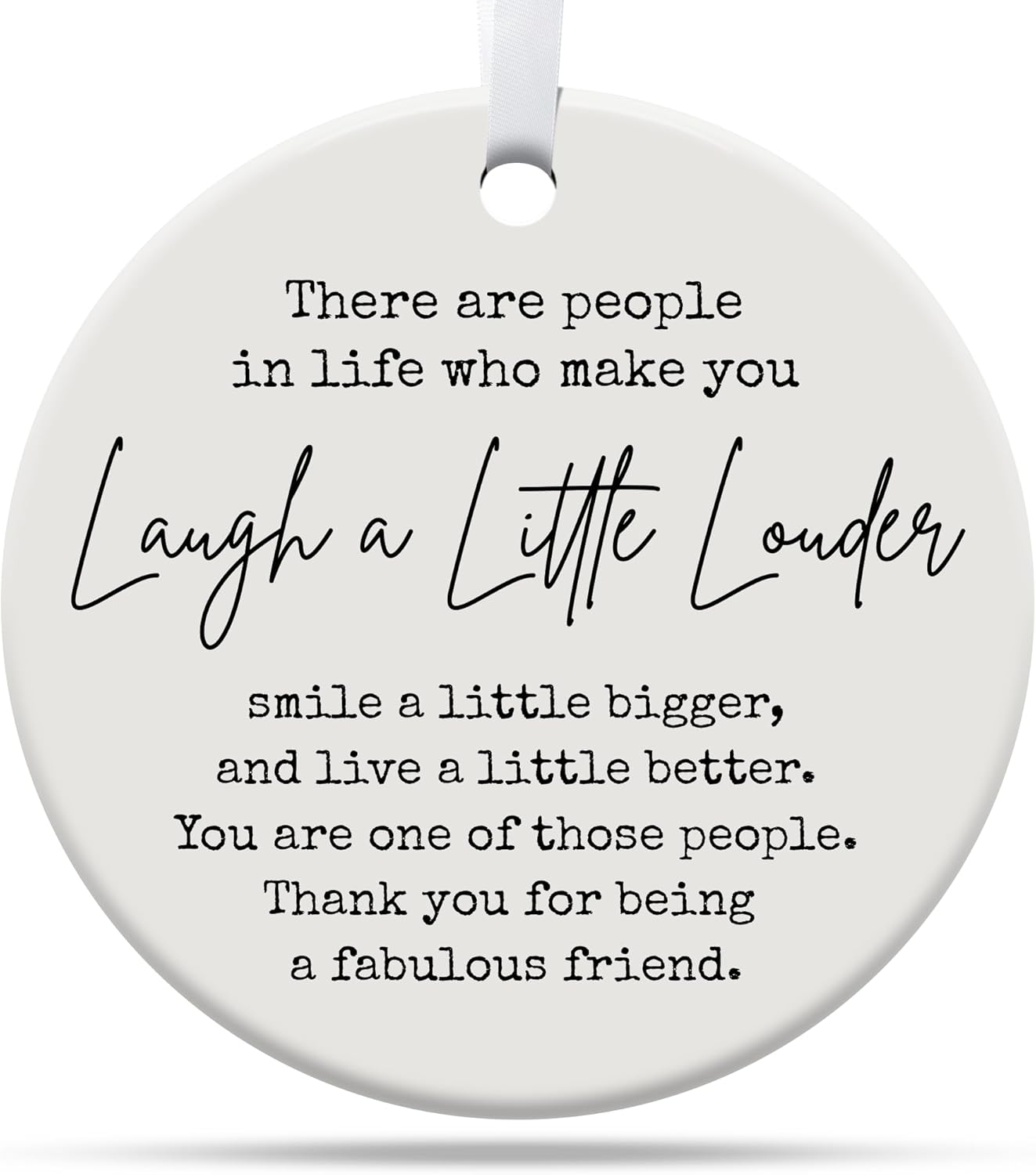 Friendship Gifts for Women, Best Friend, Funny, Work Besties, Sister, Friend Ornaments for Women, Ceramic Christmas Ornaments