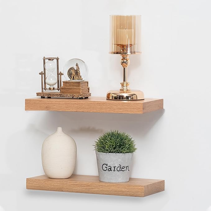 Hidden Shelf Brackets ， Floating Shelf Bracket (Additional Brackets -NO Kits) 16 Inch -2 Pcs