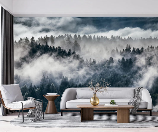 -Misty Forest Bedroom Wallpaper XT20 L 180" x 115"