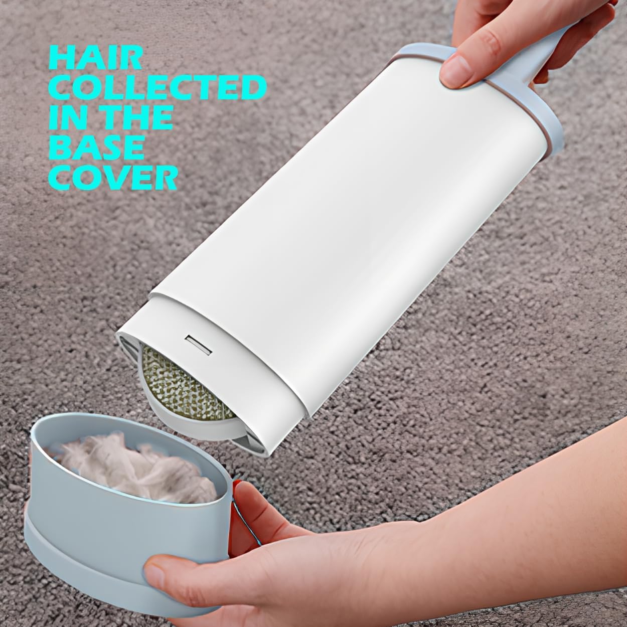 Double Sided Self-Cleaning Pet Hair Remover for Laundry, Dog Hair Remover, Cat Hair Remover, Pet Lint Roller Brush, Magic Cleaner Brush, Lint Brush Clothes, Pet Lint Brush A (Blue)