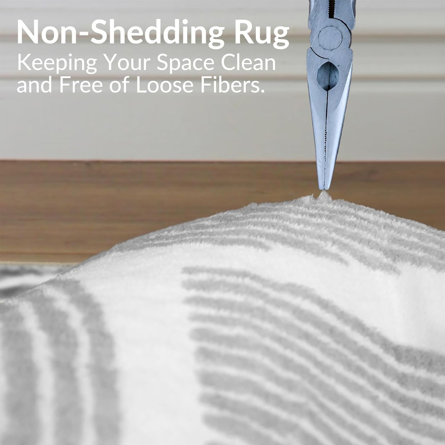 Zen Garden Area Rug - Ultra Soft Area Rug 3x5, Non Slip, Stain Resistant Living Room Rug, Washable Area Rugs for Living Room, Rugs for Bedroom (Gray, 3x5)