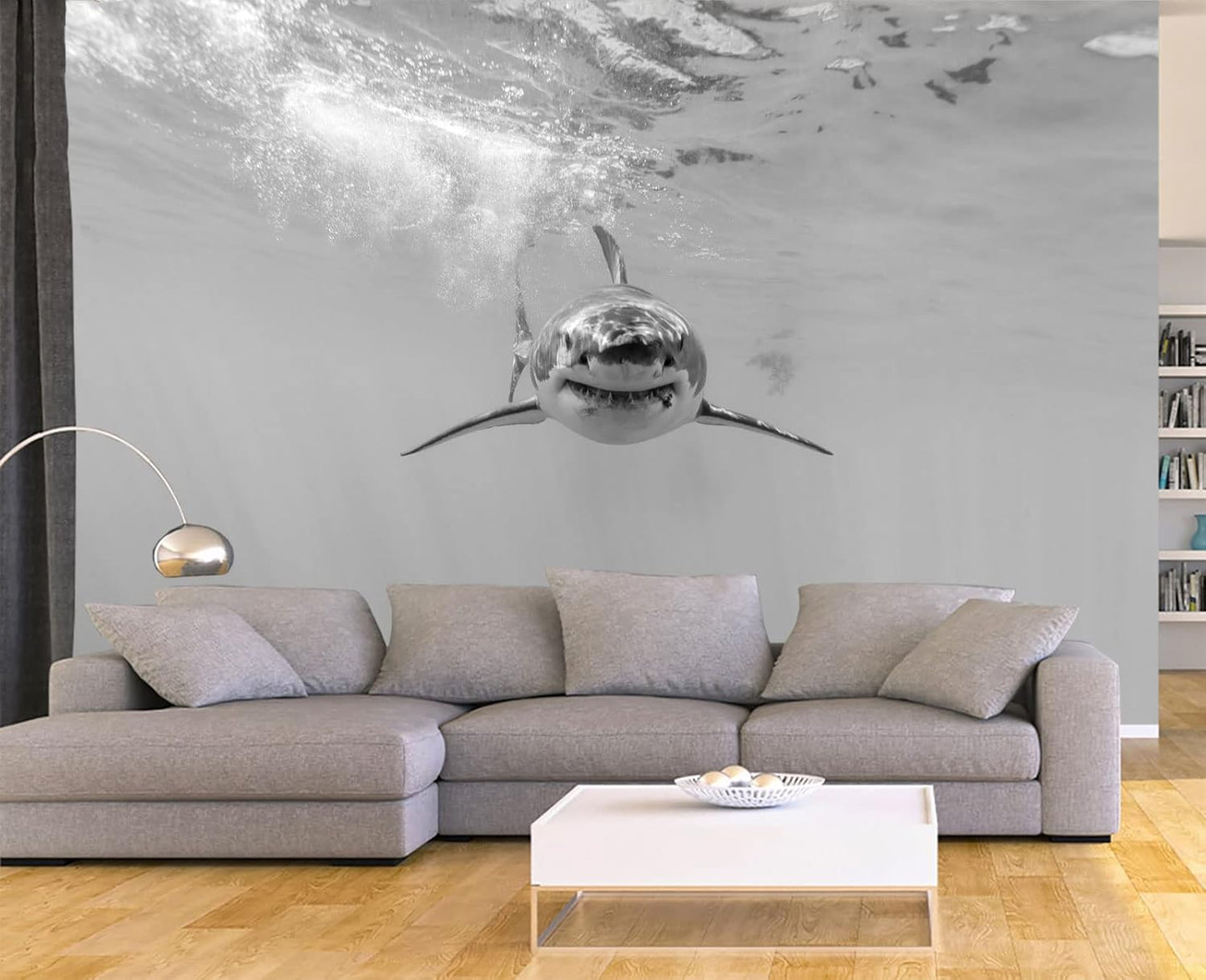 Shark Wall Mural Wallpaper for Bedroom 103" x 69"