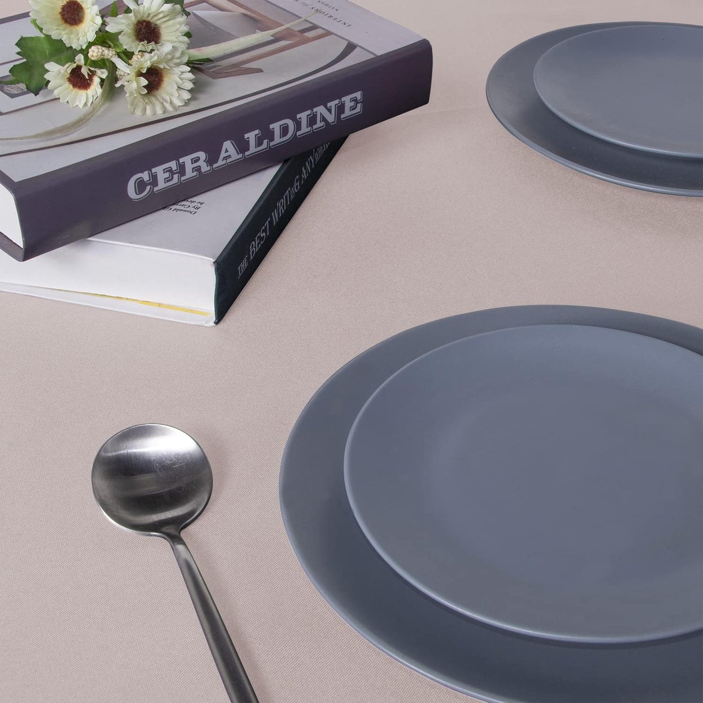 sancua Rectangle Tablecloth - 60 x 84 Inch - Stain and Wrinkle Resistant Washable Polyester Table Cloth, Decorative Fabric Table Cover for Dining Tables, Buffet Parties and Camping, Blush