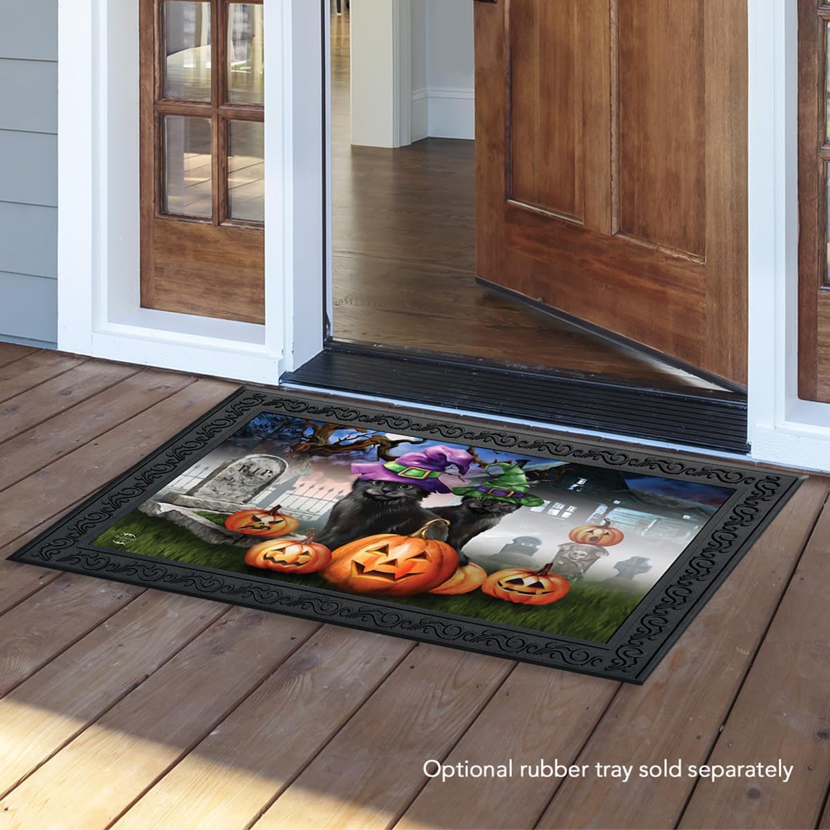 Briarwood Lane Spooky Kittens Halloween Doormat