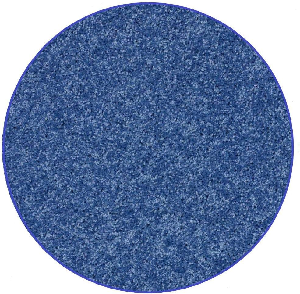 KOECKRITZ Soft and Colorful Kids Classroom Area Rugs (Passes Flammability Pill Test) Many Sizes and Bright Colors to Select from (5' Round, Royal)