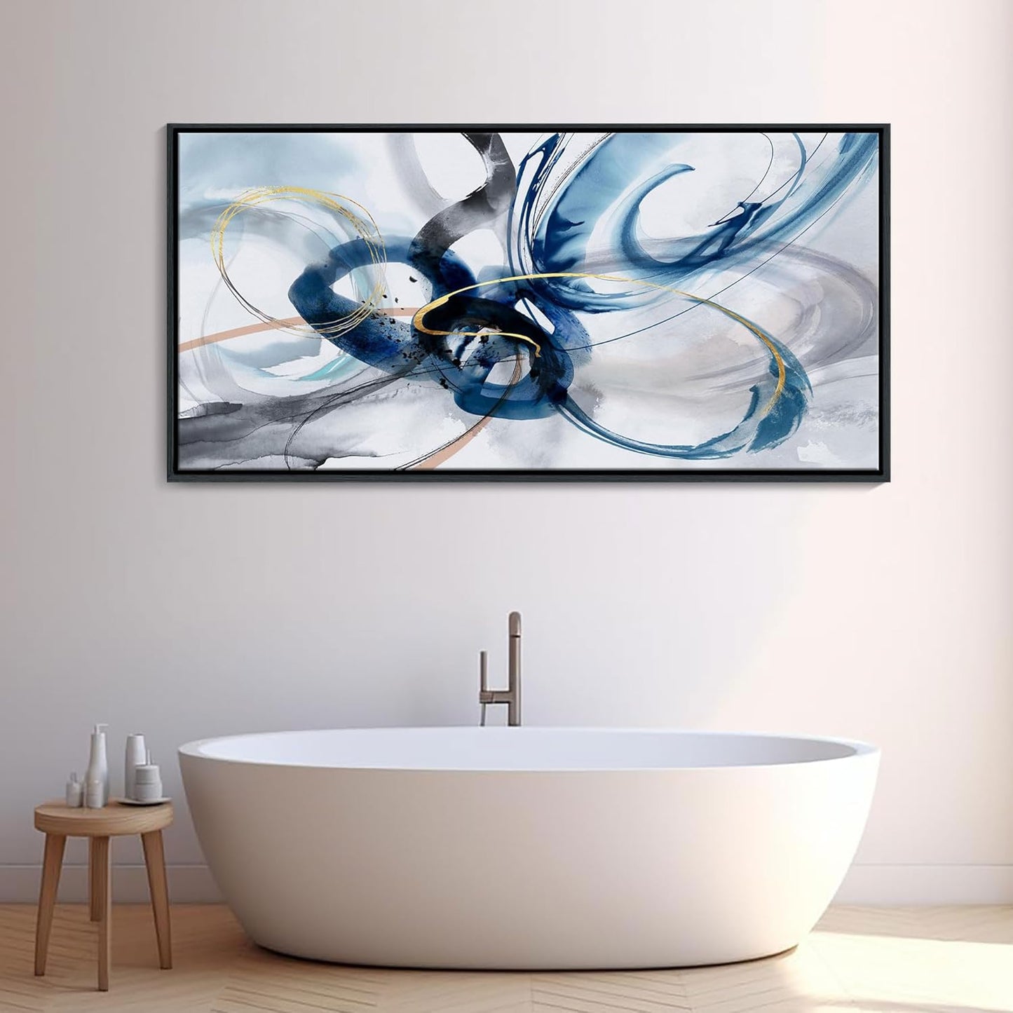 KLAKLA Extra Large Wall Art - Abstract Huge Canvas Picture Wall Decor Living Room Oversized Artwork for Walls Bedroom Office Decoration Modern Frame Wall Art
